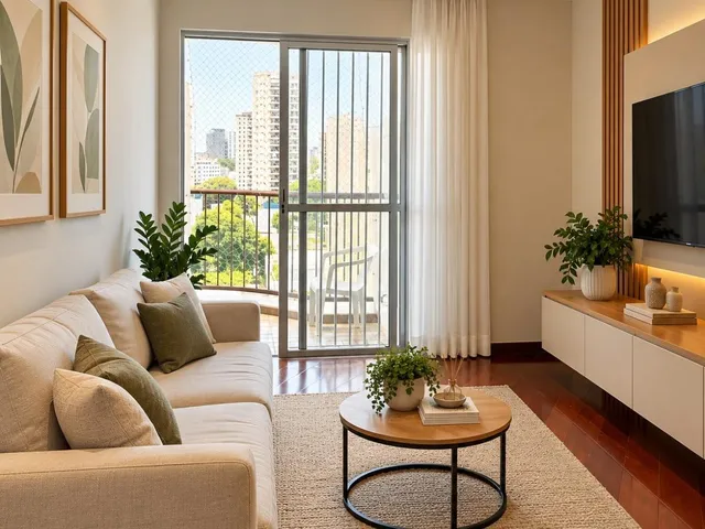 Imagem: Apartamento À Venda com 3 Quartos e 2 Vagas