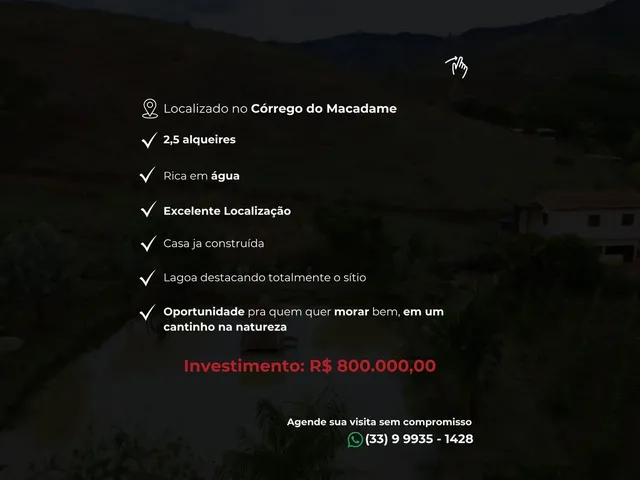 Imagem 10: Sítio com 2,5 Alq - Córrego do Macadame, Inhapim