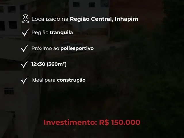 Imagem 4: Lote com 360 M² - Centro, Inhapim